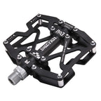 Mzyrh Mountain Bike Pedals, Ultra Strong Colorful Cnc Machined 9/16'' Cycling Sealed 3 Bearing Pedals(Black 3 Bearings)