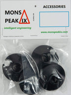 Mons Peak Ix Trekking Hiking Ski Poles Mud Snow Baskets 50 Mm (4 Pack) Replacement Screw On