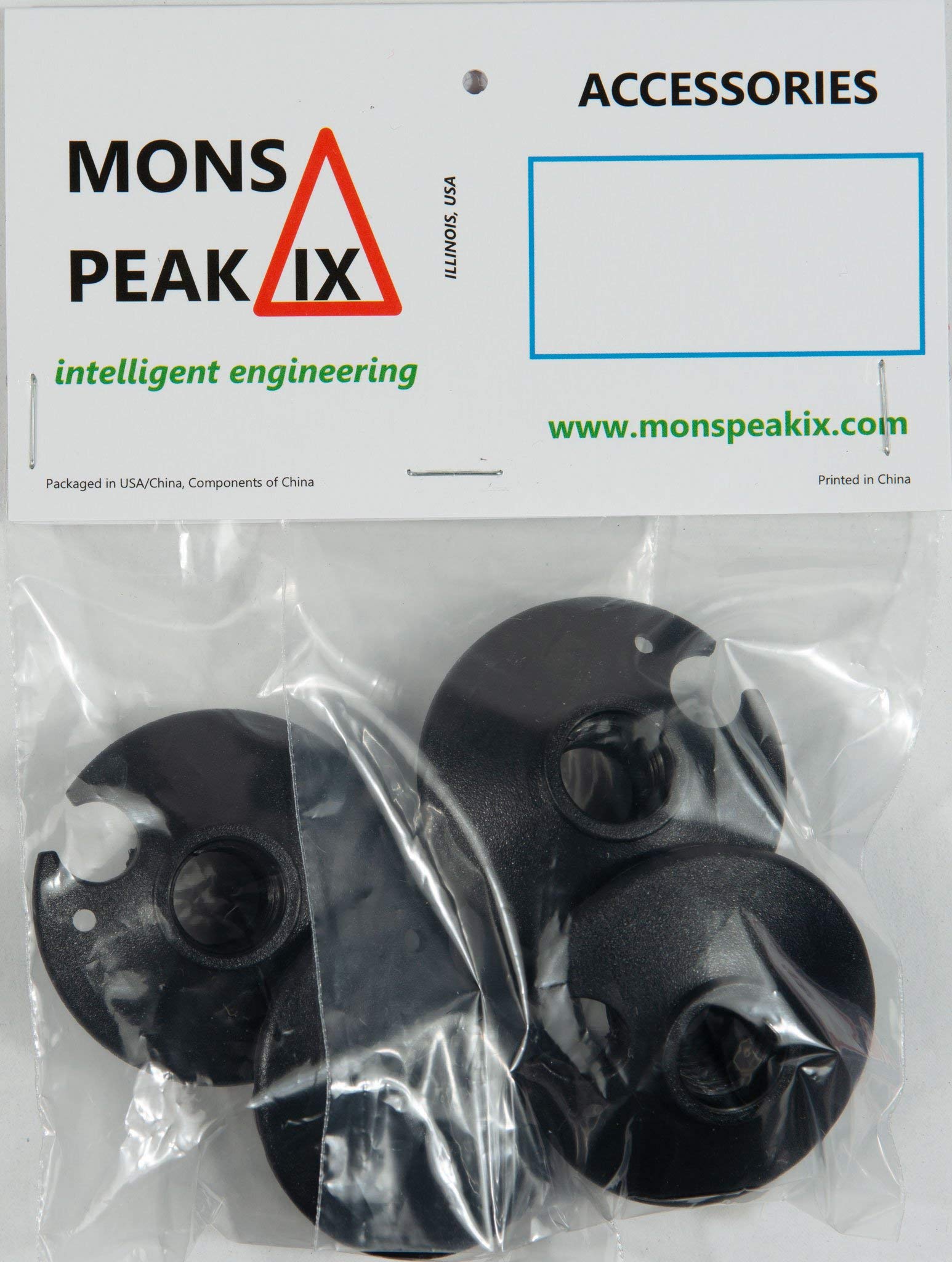 Mons Peak Ix Trekking Hiking Ski Poles Mud Snow Baskets 50 Mm (4 Pack) Replacement Screw On