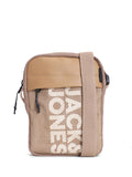 Jack & Jones Mens Beige Mesh Sling Bag