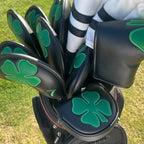 Golf Putter Cover,Putter Headcover Mid Mallet Leather Golf Mallet Putter Cover Golf Club Head Covers With Magnetic For Heel Shaf