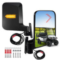 2 PCS Golf Cart Side Mirrors with Turn Signals, 7.1     5.3  HD Rearview Mirrors, Compatible with Club Car EZGO Yamaha Most Golf