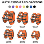 Apexup Weighted Vest With 5Lbs/10Lbs/15Lbs/20Lbs/25Lbs/30Lbs Weights And Reflective Stripe, Weight Vest Men Women For Workout, S