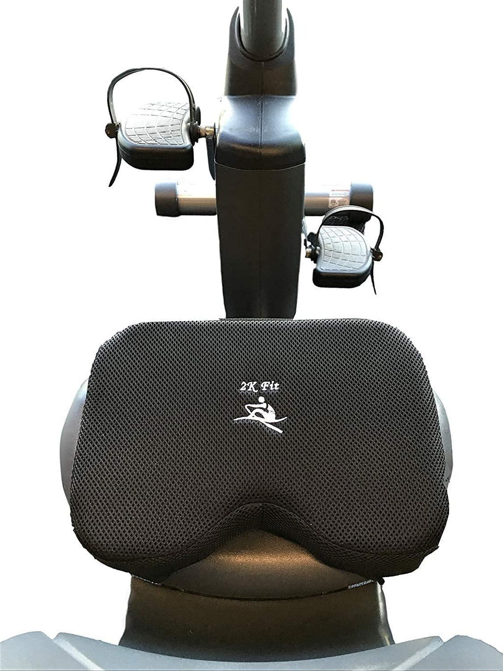 2K Fit Rowing Machine Seat Cushion (Model 2) For The Concept 2 Rowing Machine With Custom Memory Foam, Washable Cover, And Strap