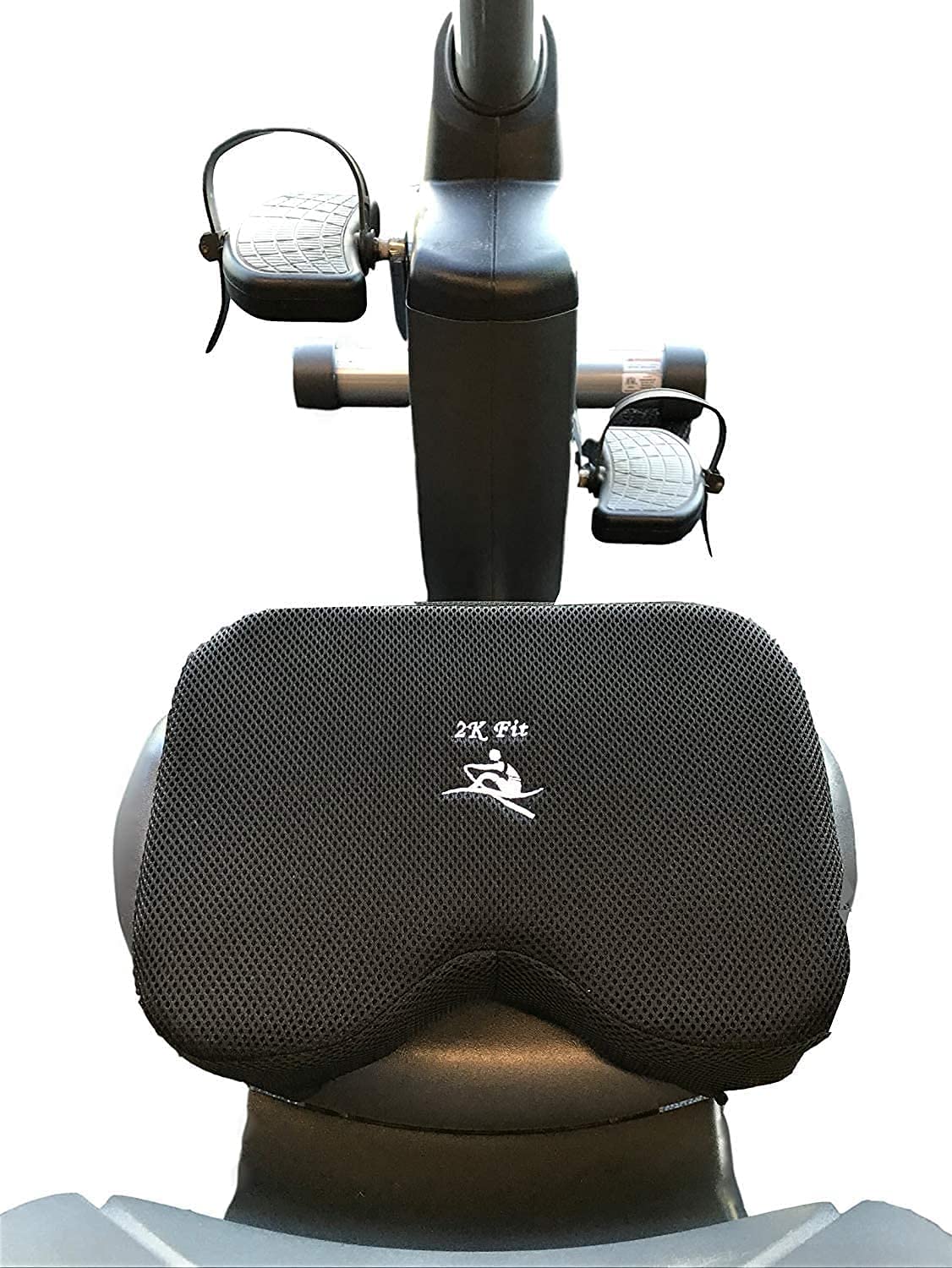 2K Fit Rowing Machine Seat Cushion (Model 2) For The Concept 2 Rowing Machine With Custom Memory Foam, Washable Cover, And Strap