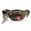 Large Pockets Waistpack For Men Or Women Handy Hiking Zip Pouch Money Belt Bag (Army)