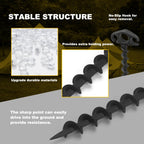 Cobaryen Tent Stakes Ground Anchors Screw In, 10 Pack Sand Stakes For Beach 9.4 Inch Heavy Duty Spiral Tent Pegs For Camping, Pa