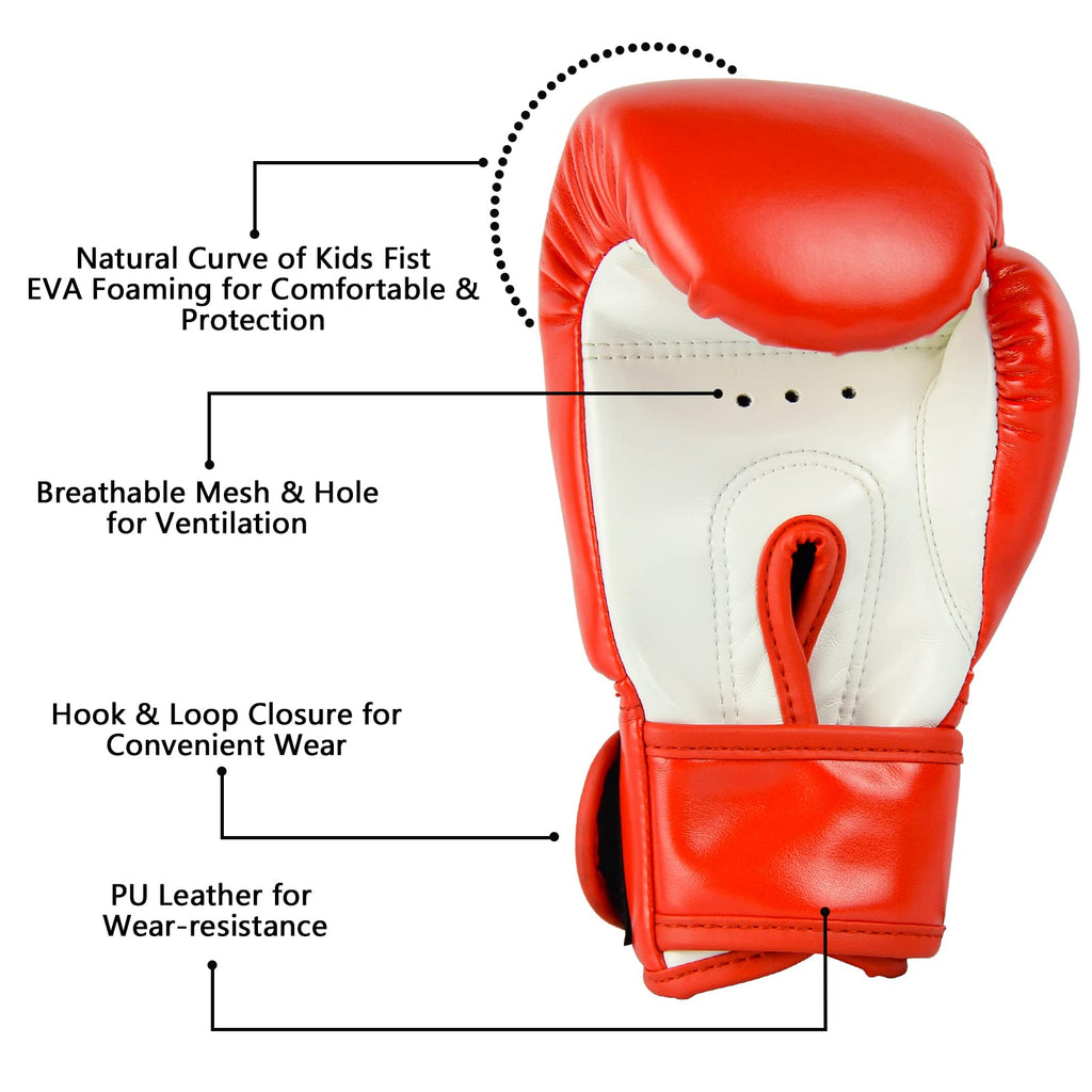 Cheerwing Kids Boxing Gloves 4Oz Training Gloves For Youth And Toddler Punching Mitts Kickboxing Muay Thai Gloves