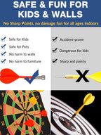Magnetic Dart Board For Kids With Magnetic Darts 12Pcs, Stocking Stuffers For Kids Boys Toys Age 8-12, 6-8 5 6 7 8 9 10 11 12 13