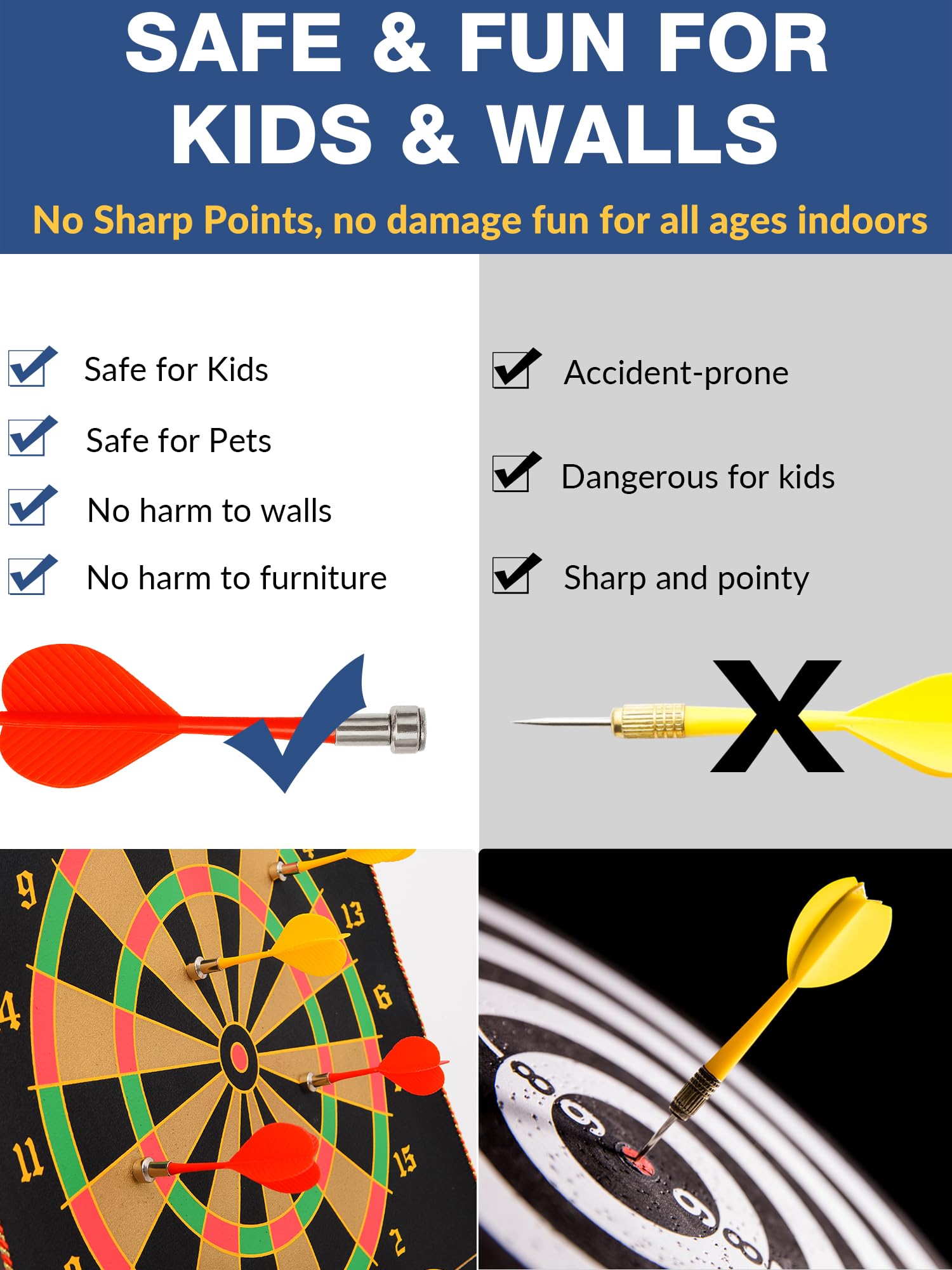Magnetic Dart Board For Kids With Magnetic Darts 12Pcs, Stocking Stuffers For Kids Boys Toys Age 8-12, 6-8 5 6 7 8 9 10 11 12 13