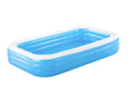 H2OGO! Blue Rectangular Inflatable Family Pool (10' x 6' x 22)