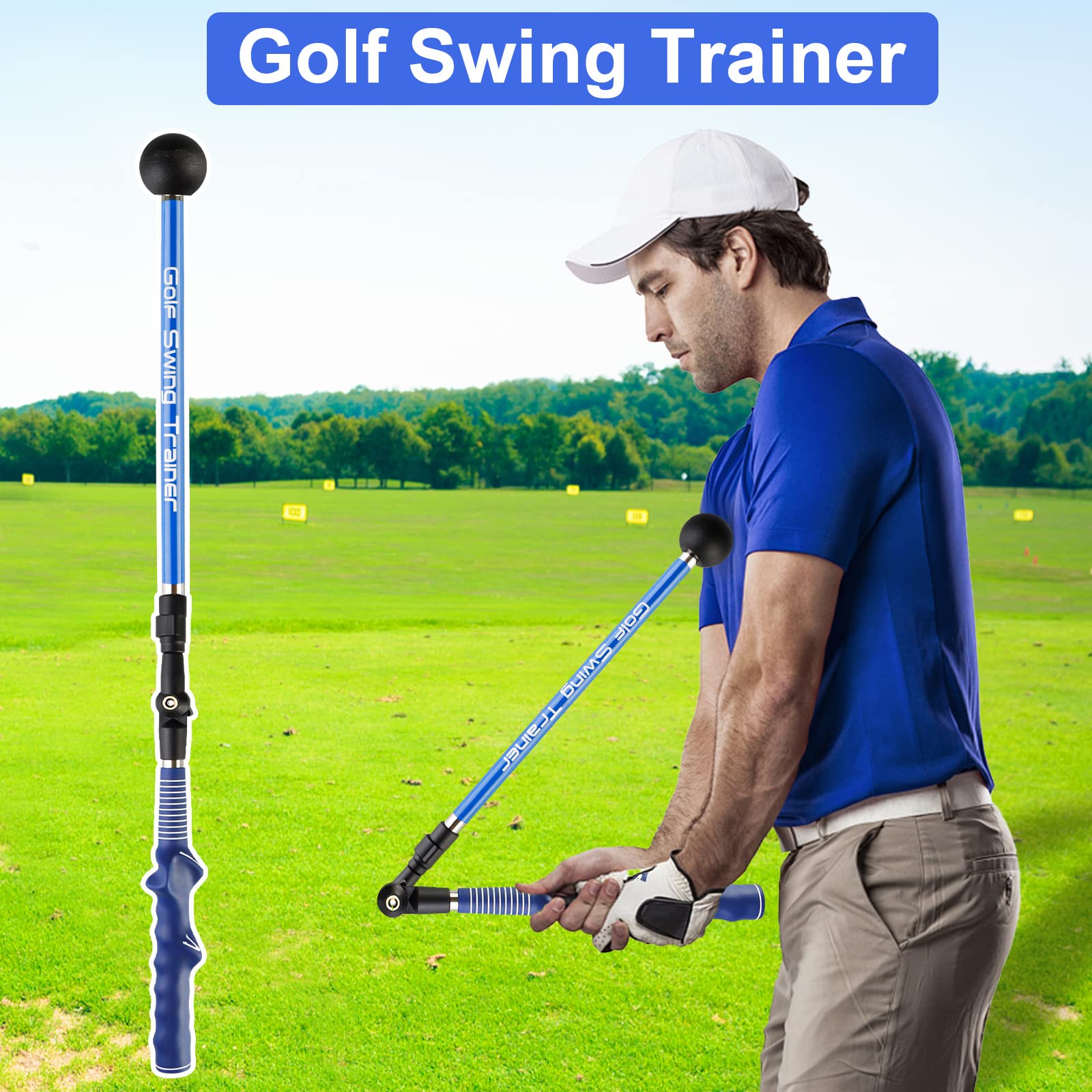 Taotop Golf Swing Trainer Aid Adjustable, Portable Golf Training Aid To Improve Hinge, Forearm Rotation, Shoulder Turn - Lightwe