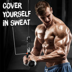 Yes4All Lat Cable Attachment, Tricep Press Down Bar With Diamond Knurl Handle, Support Up To 880 Lbs (Rubber - V Shaped Bar)