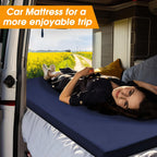 Cymula Camping Cot Mattress 2In Memory Foam Sleeping Pad,Soft Warm Non-Slip Camping Mattress Topper With Retaining For Adults,Po