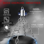 Mesetast Punching Bag for Adults, 4ft Heavy Boxing Bag Set with 12 OZ Gloves for MMA Karate Kickboxing Boxing - Unfilled