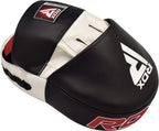 Rdx Boxing Pads Focus Mitts, Maya Hide Leather Curved Hook And Jab Target Hand Pads, Great For Mma, Kickboxing, Martial Arts, Mu