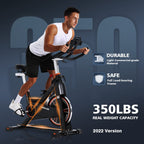 Yosuda Pro Magnetic Exercise Bike 350 Lbs Weight Capacity - Indoor Cycling Bike Stationary With Comfortable Seat Cushion, Silent