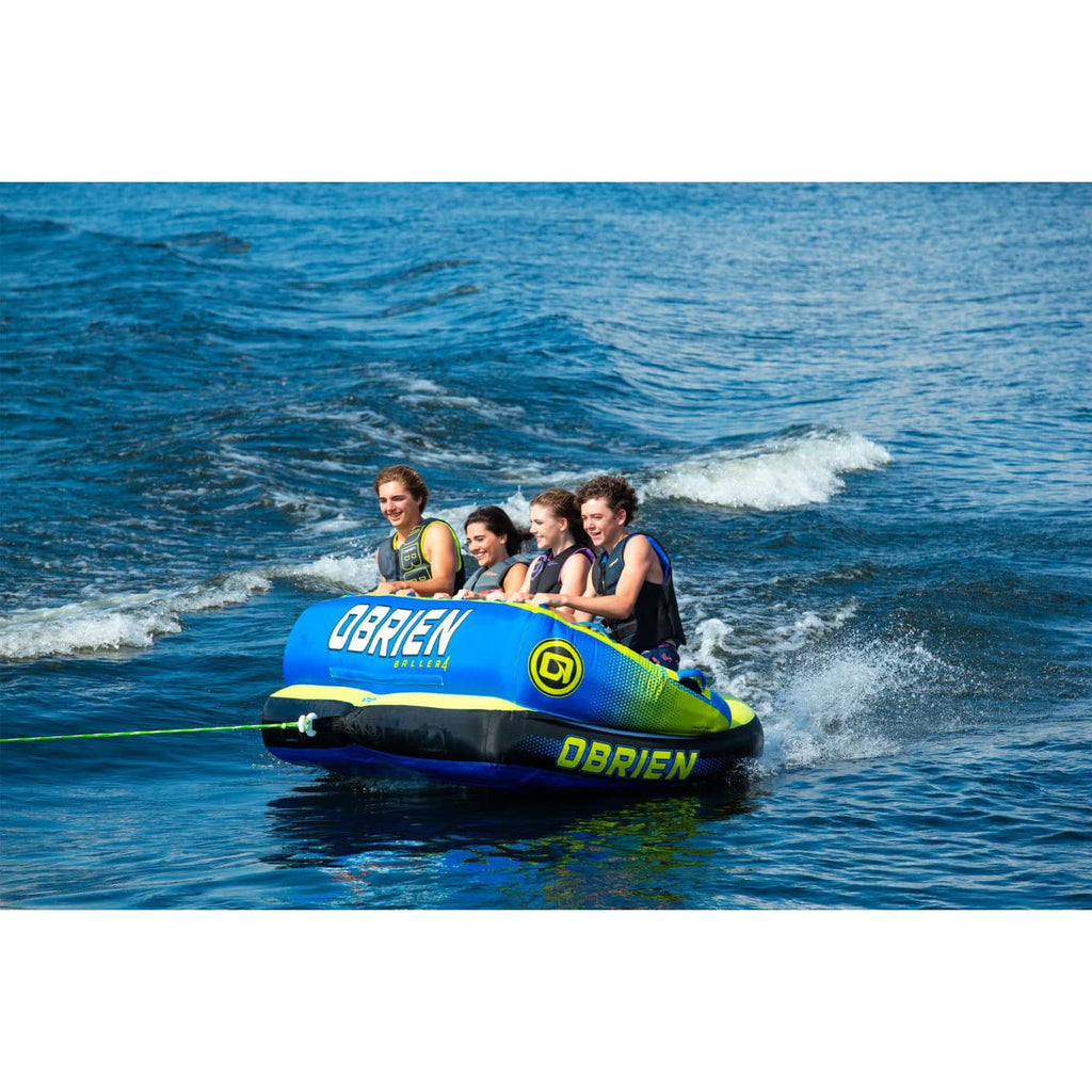 Obrien 2022 Baller Soft Top 4-Person Tube, Green/Black