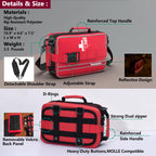 ?2023 Upgrade? Advanced First Aid Kit, Comprehensive Trauma First Aid Kits With Labelled Compartments For Cars, Home, Office, Ba