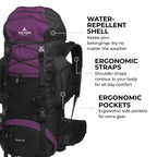 Teton Sports Scout Internal Frame Backpack - Perfect For Hiking, Camping, Backpacking; Rain Cover Included