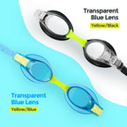 Portzon Unisex-Kids Swim Goggles,Anti Fog Goggles For Kids No Leaking Clear Vision Water Pool Swimming Goggles