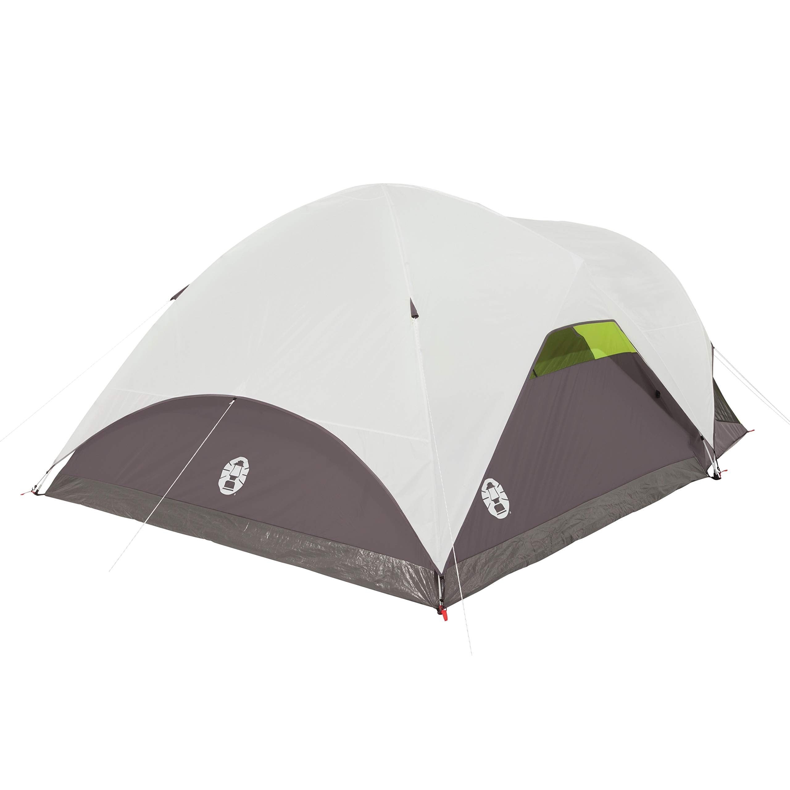 Coleman Steel Creek Fast Pitch Dome Tent With Screen Room, 6-Person , White, 10 X 9