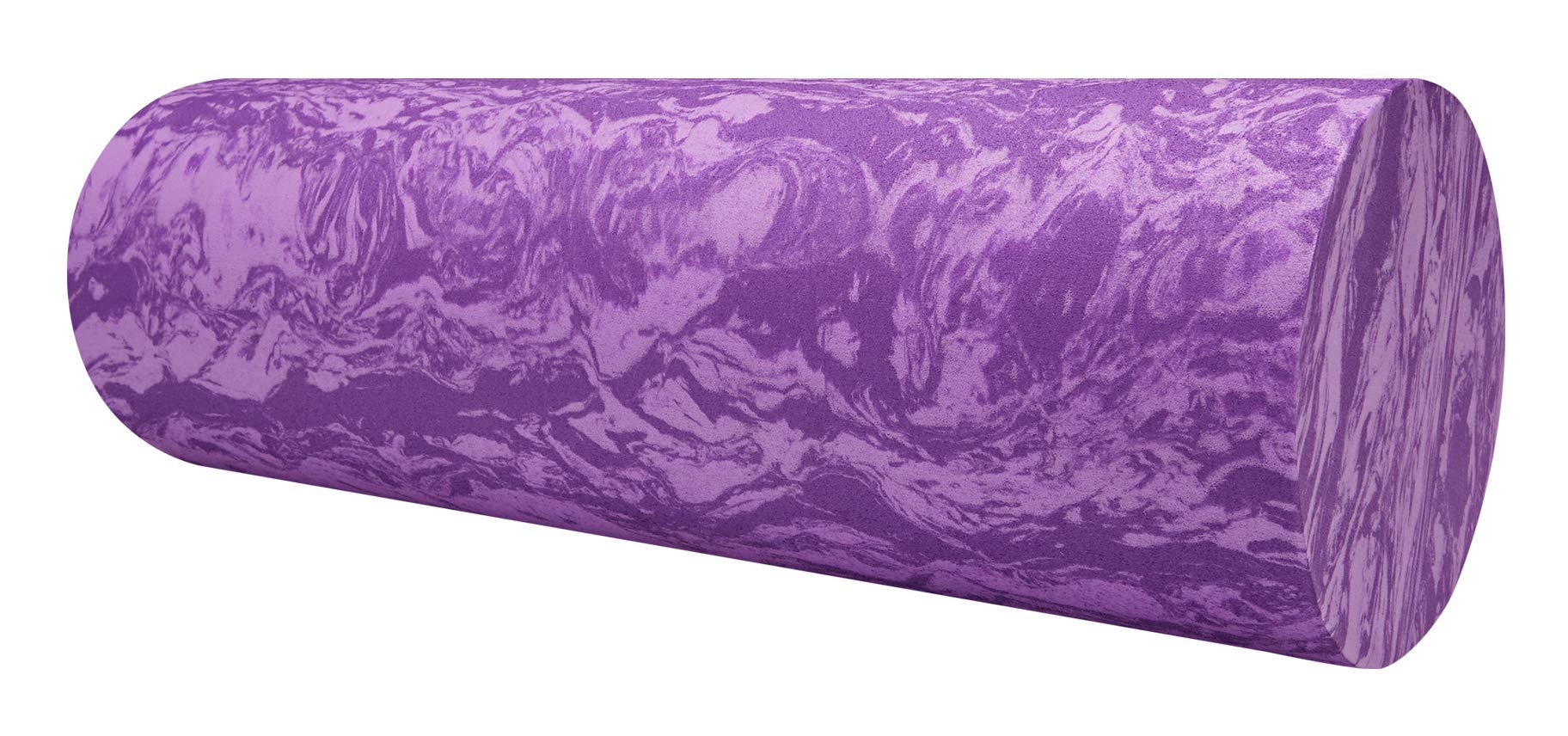 Gaiam Restore Marbled Foam Roller For Muscle Massage - 18'' Muscle Massager For Stimulation - Total Body Pain Relief, Back, Neck