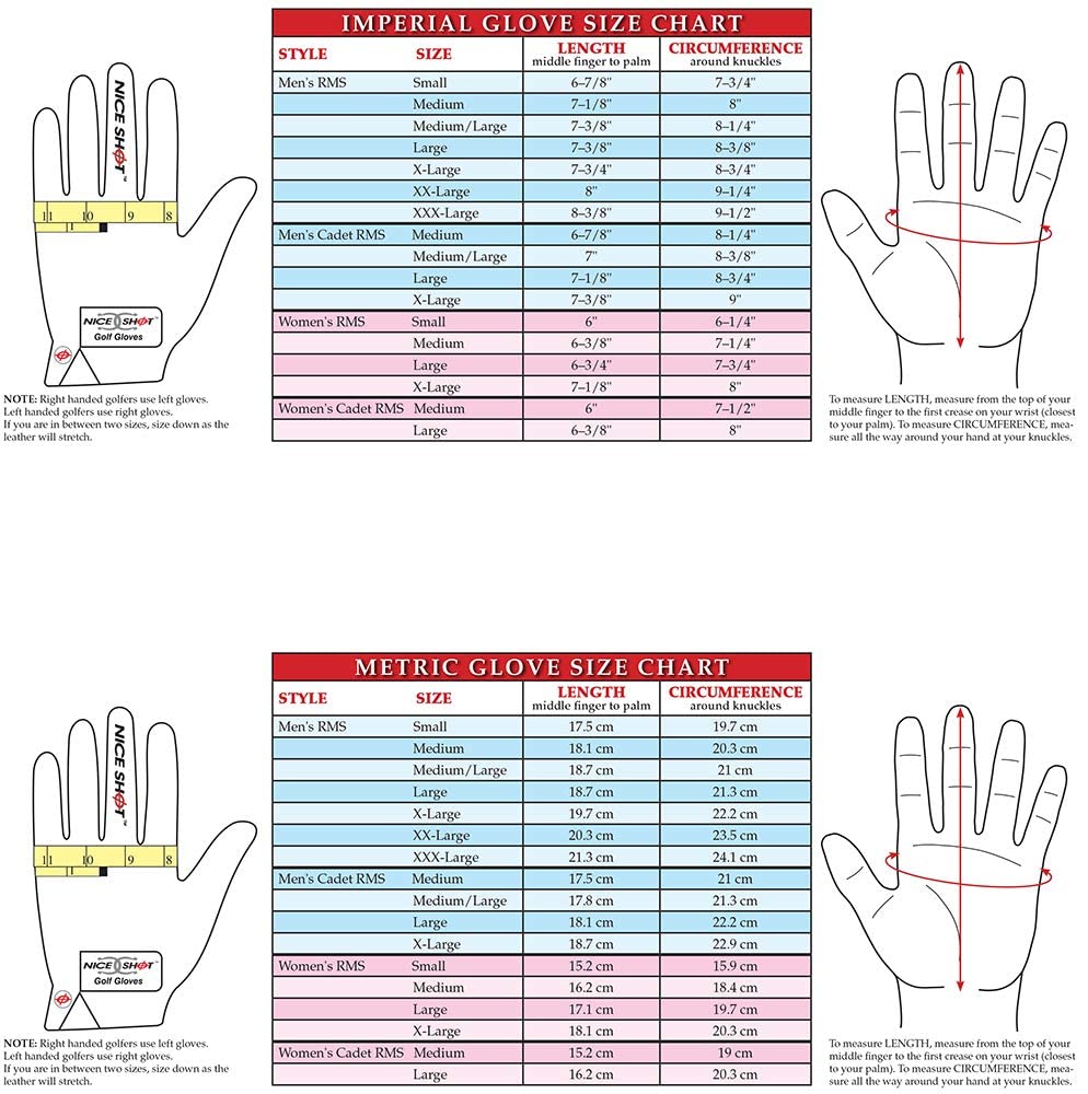 Nice Shot The Bird Golf Glove In White Cabretta Leather Womens Right Hand - Medium