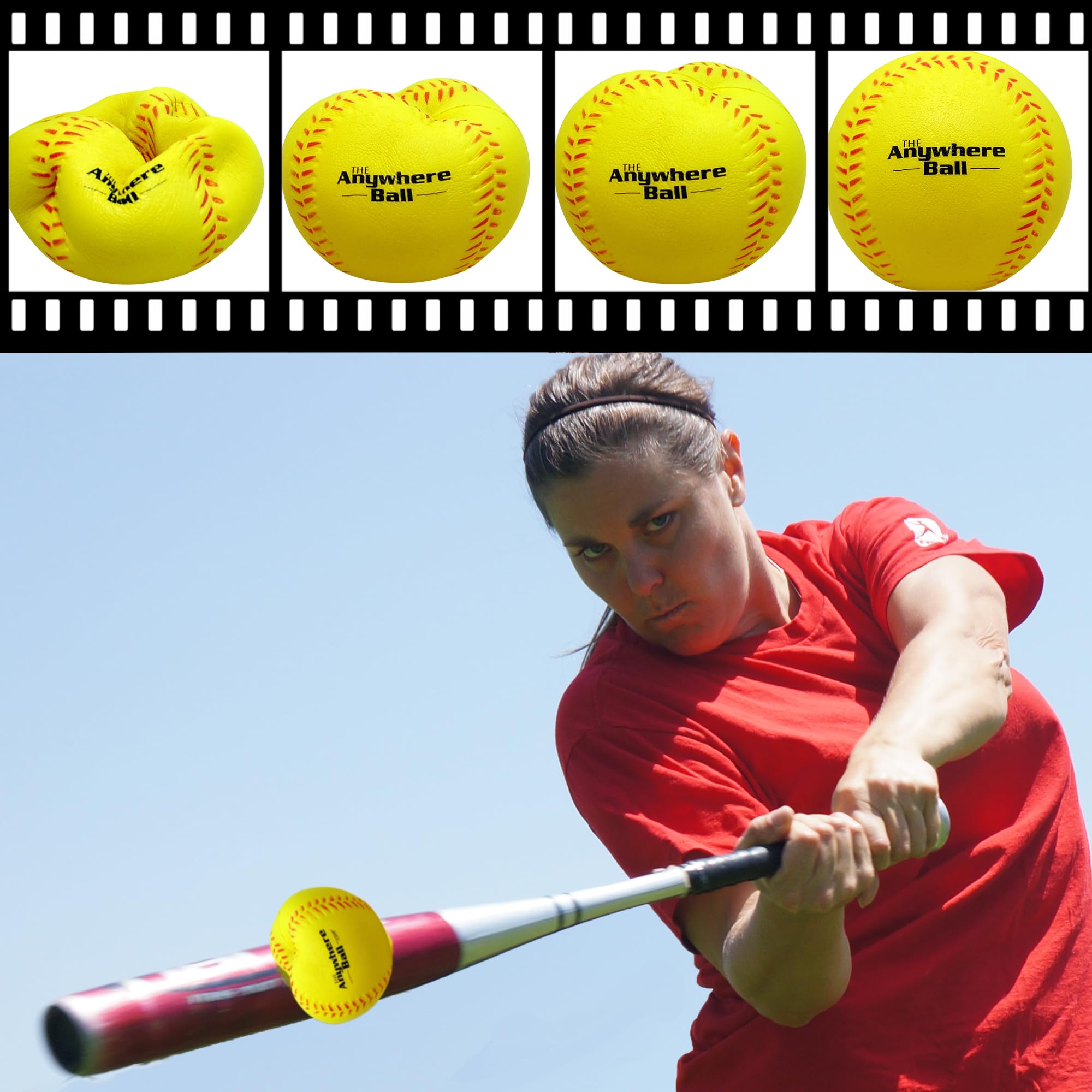 The Anywhere Ball Baseball/Softball Foam Training Ball (12 Pack)