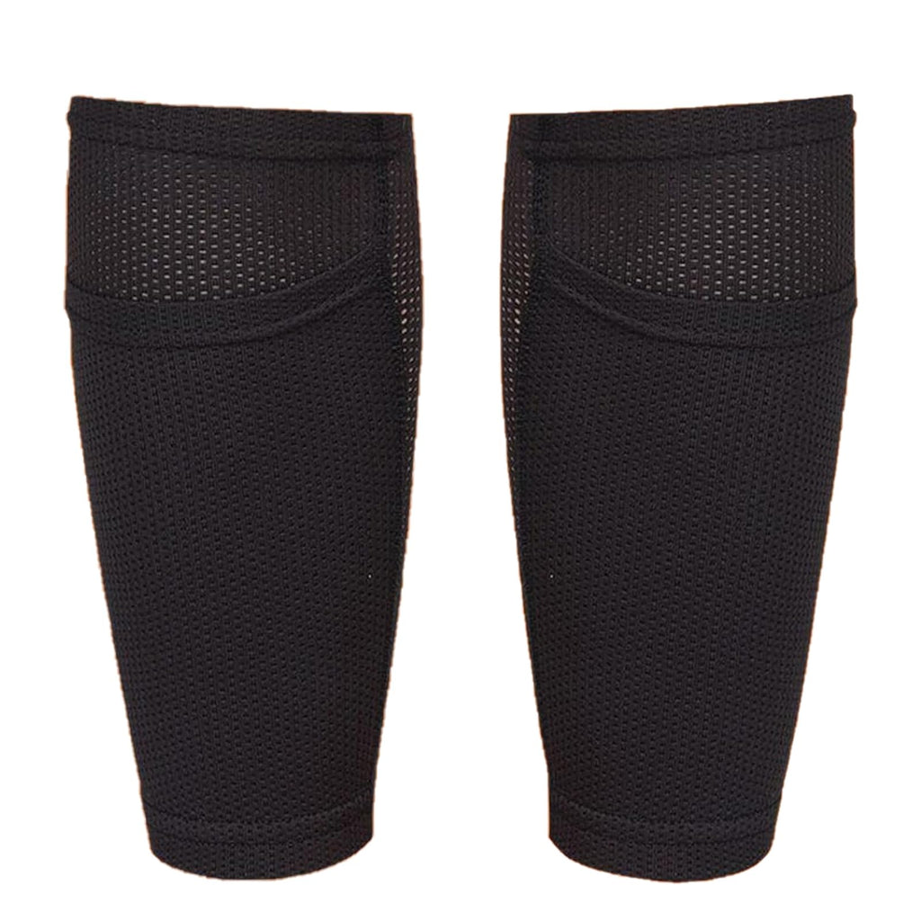 Soccer Shin Guard Sock, Leg Performance Support Football Compression Calf Sleeves With Pocket Can Holding Shin Pads, Comfort Bre