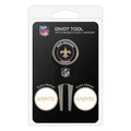 Team Golf Nfl New Orleans Saints Divot Tool Pack With 3 Golf Ball Markers Divot Tool With 3 Golf Ball Markers Pack, Markers Are