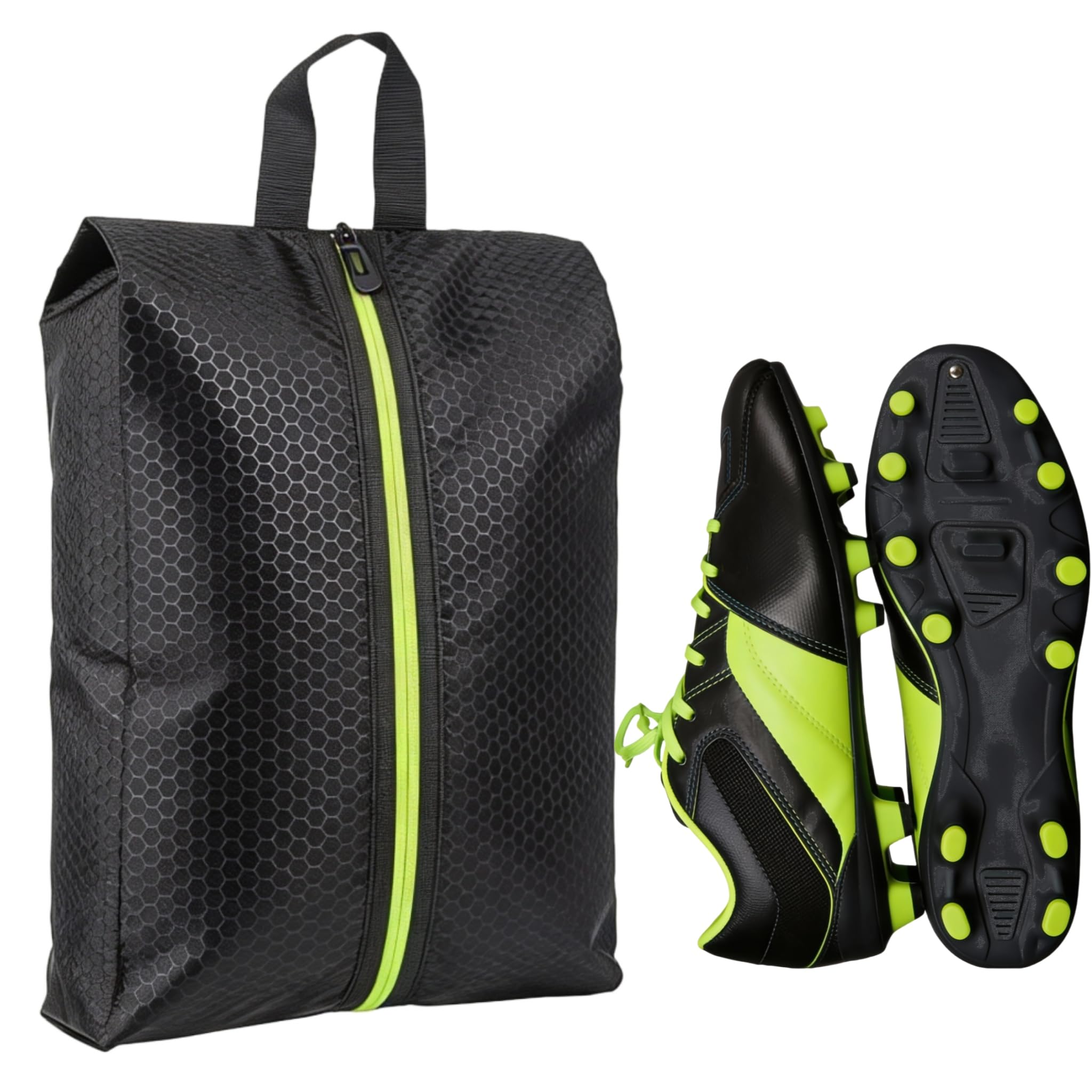 Smell Proof Shoe Bag,odor proof shoe bag for travel with Activated Charcoal Ideal for Athletic Soccer Golf Gym Spikes Tennis Bas