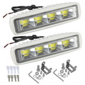 Partsam Waterproof Led Boat Lights White Beam 6.3 inch 36W IP67 Waterproof Deck Dock Marine Light 4000LMS 150Flood Light 12/24V 