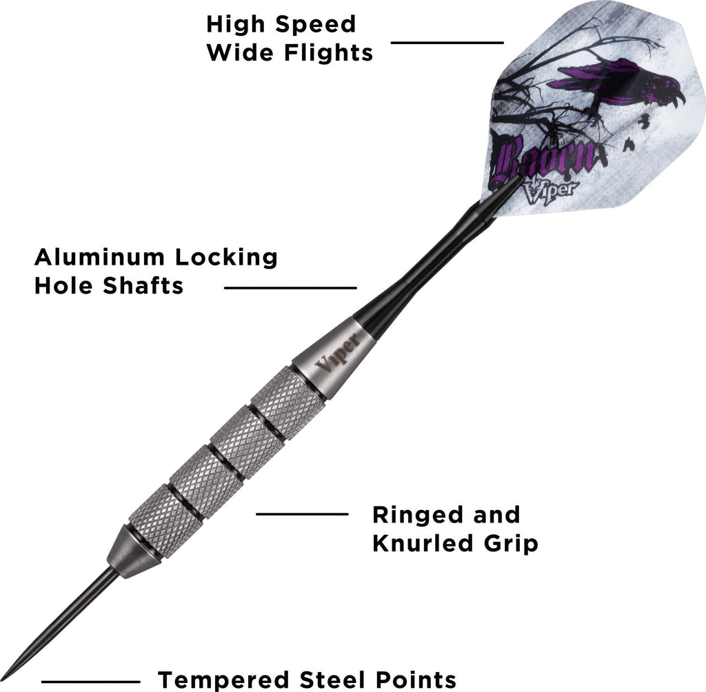 Viper Underground Raven Steel Tip Darts 25 Grams