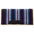 Pony Acrylic Saddle Pad, Straight, 22'' L X 22'' W, Pink/Purple Stripe