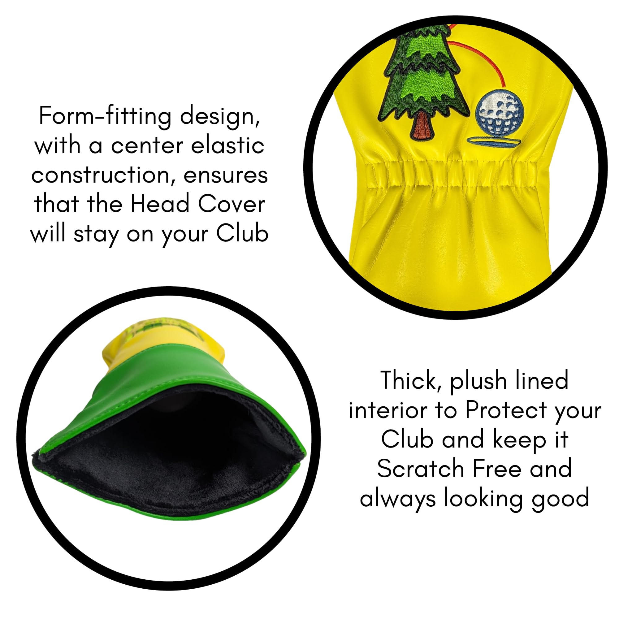 Foretra - Limited Edition Better Lucky Than Good - Driver Head Cover - Tour Quality Golf Club Cover - Style And Customize Your G