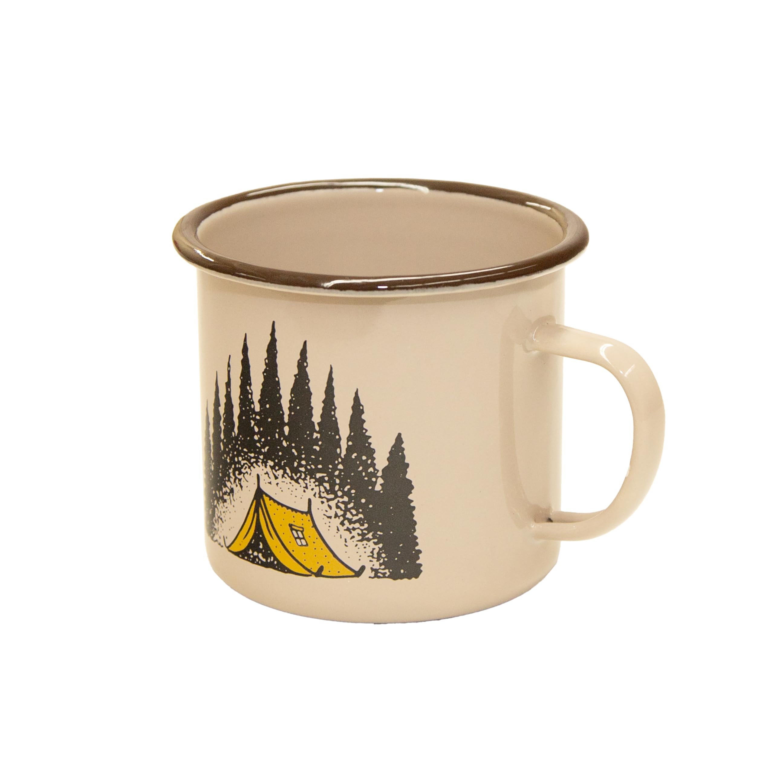 Stansport 24 Oz Camp Scene Enamel Mug Set - 2 Pack