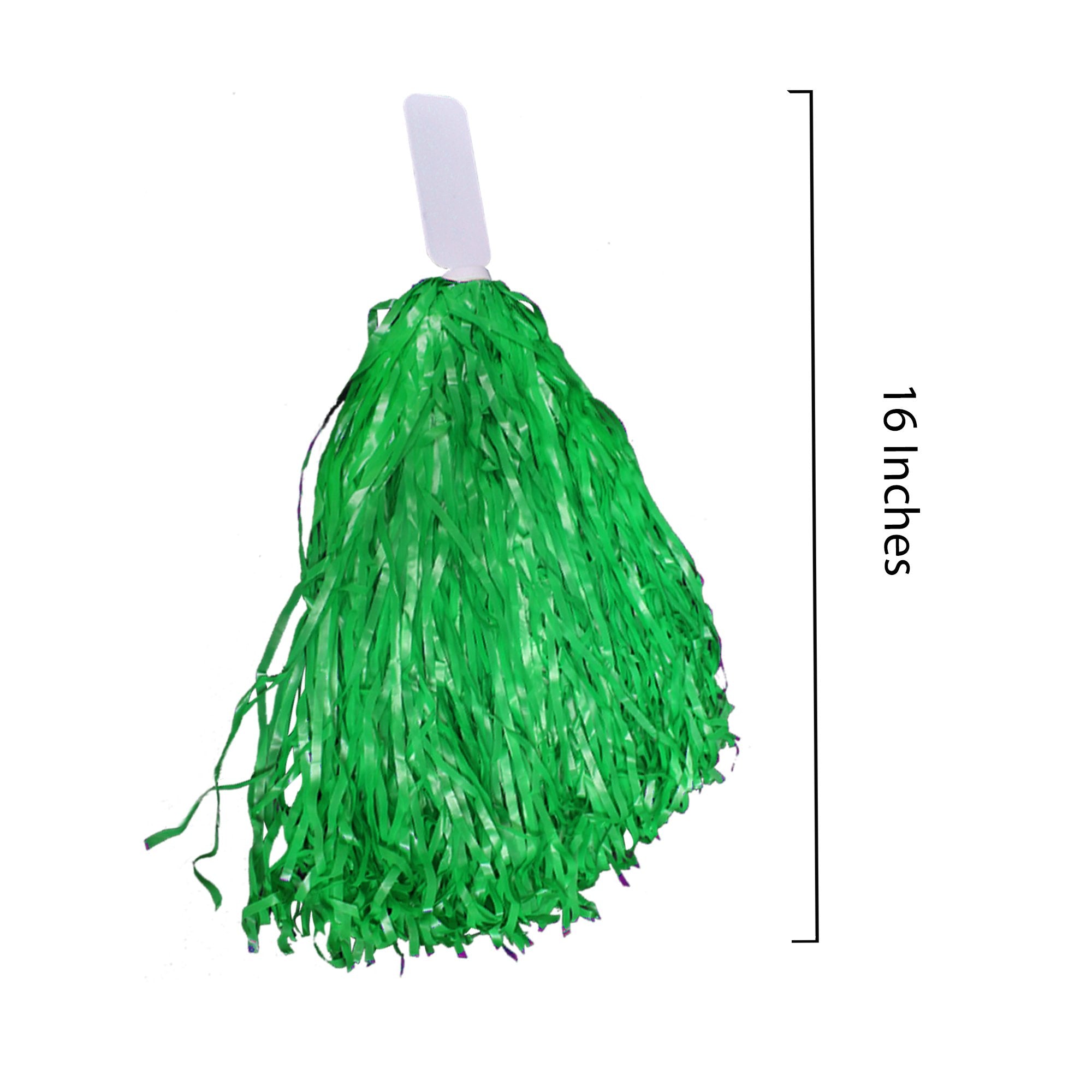 Windy City Novelties 12 Pack Green Cheerleader Pom Poms  In Bulk  St. Patricks Day Party Supplies Team Spirit Cosplay Party Favo