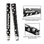 Golf Putter Grip Mid Slim 2.0 Rubber Mens Silica Gel Particle Anti-Slip Lightweight Starfish Pattern Several Colors To Choose(Bl