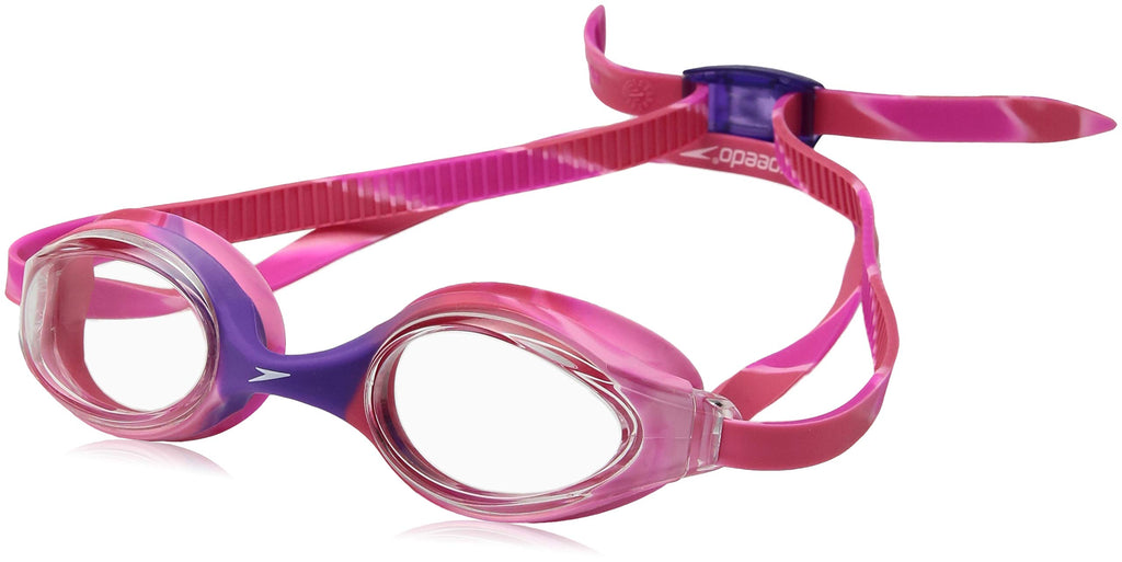 Speedo Unisex-Child Swim Goggles Junior Hyper Flyer Ages 6-14, Pop Purple