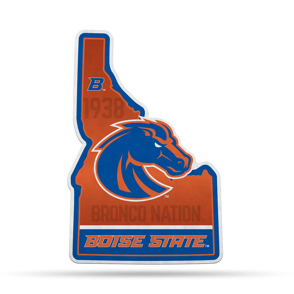Rico Industries Ncaa Boise State Broncos State Shape Shape Cut Pennant - Home And Living Room D  Cor - Soft Felt Ez To Hang