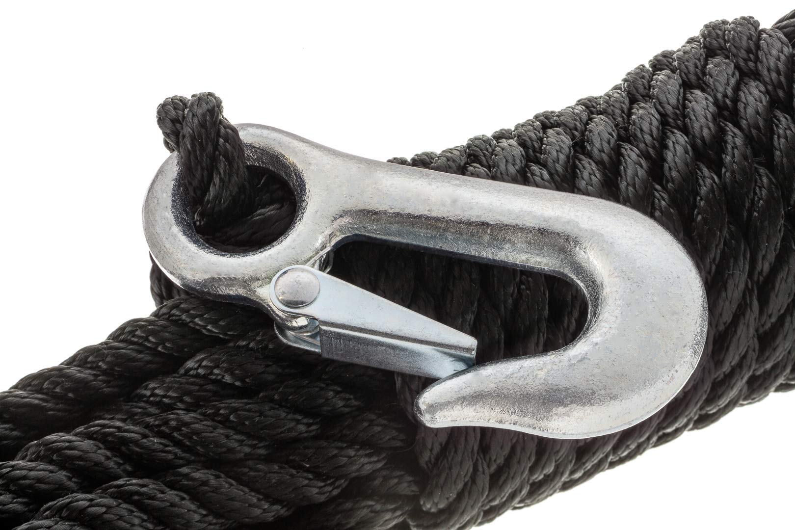 Attwood 11739-2 Poly Winch Rope With Steel Hook (3/8-Inch X 20-Feet)