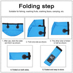 Ainaan Multifunctional Collapsible Portable Travel Outdoor Wash Basin Folding Bucket Water Storage Bag For Camping Hiking Travel
