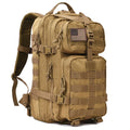REEBOW GEAR Military Tactical Backpack 3 Day Assault Pack Army Molle Bag Backpacks Rucksack 35L Tan