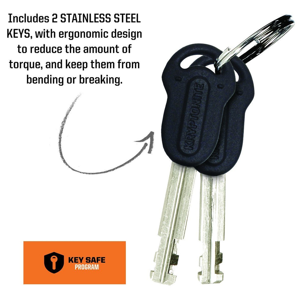 Kryptonite Kryptolok Mini-7 Bike U-Lock, Heavy Duty Anti-Theft Bicycle U Lock, 127Mm Shackle With Mounting Bracket And Keys, Hig