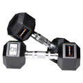 Kore Rubber DmHexa5KgCombo16 Dumbbells Kits, Black