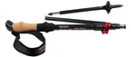 Mons Peak Ix Tiger Paw Z Trekking Poles (Z-135), Black, Adjustable Height