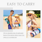 Exclusivo Mezcla Waterproof Picnic Blankets 3-Layer 60X80 Inches Large Sandproof Beach Blanket Foldable Outdoor Blanket For Camp