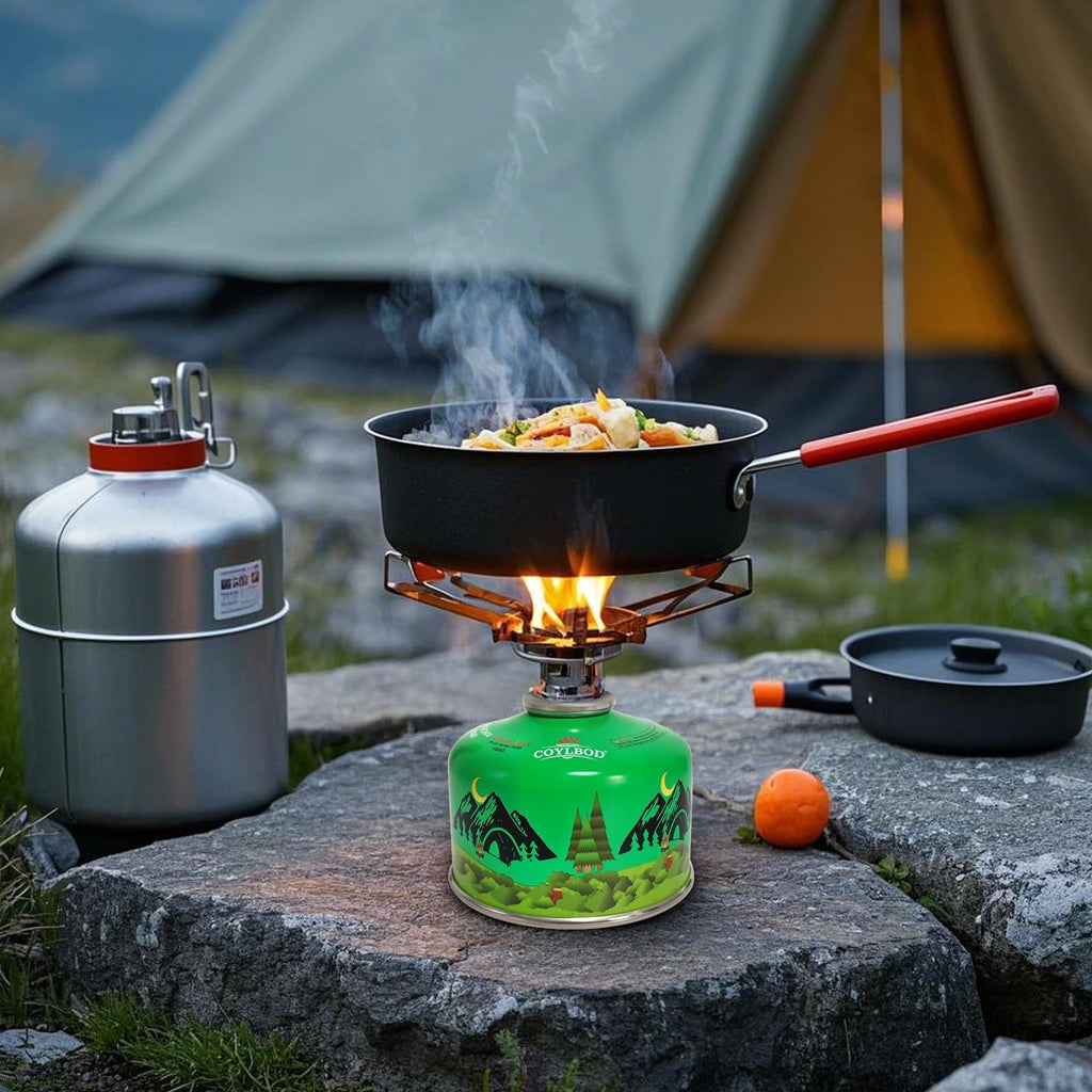 Coylbod Isobutane Fuel Canister 100G, Camping Stove Fuel, Butane Camping Propane Mixture Blend Camping Fuel Gas (3 Pack)