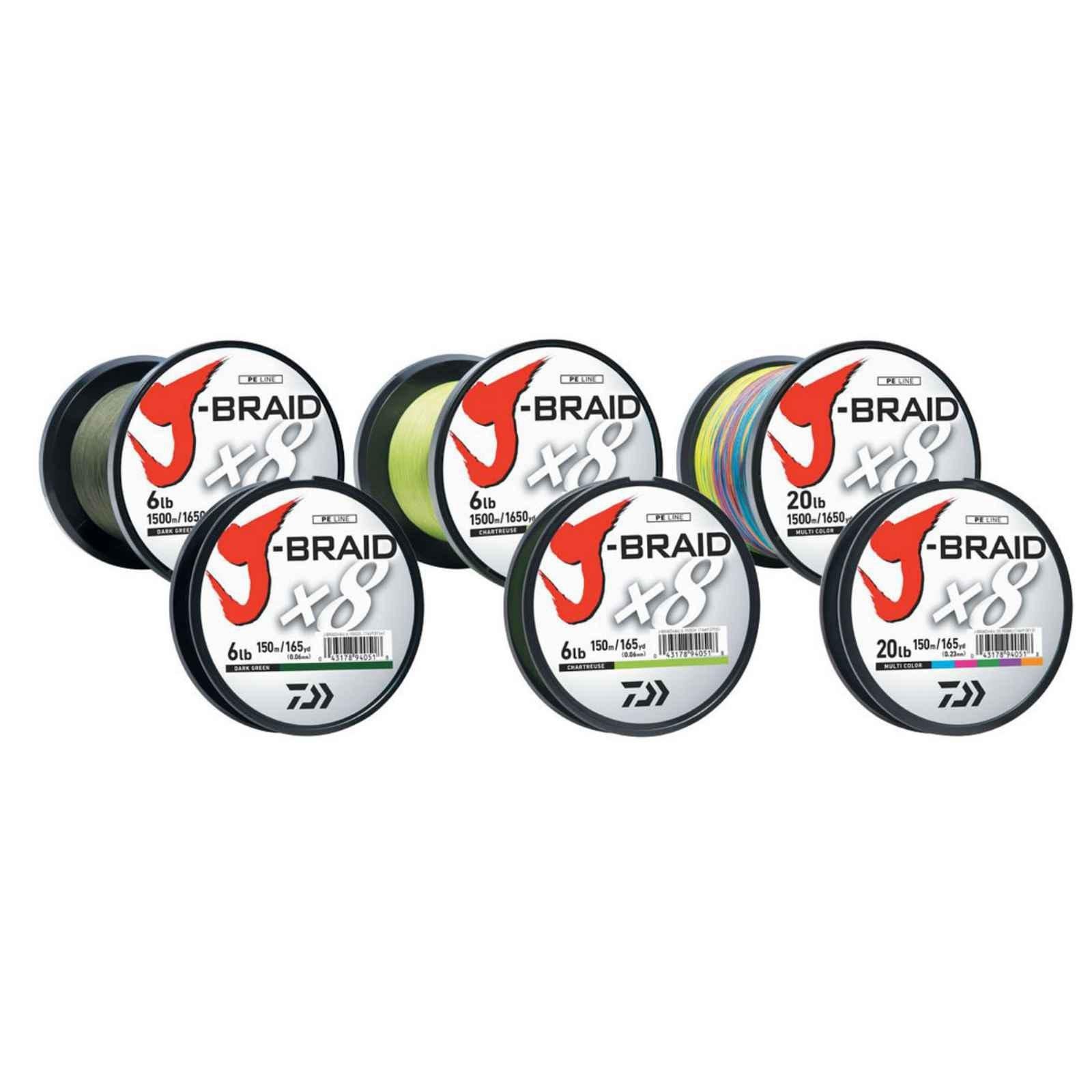 Daiwa J-Braidx8, Filler Spool, Dark Green, Mono Dia.= 12Lb.